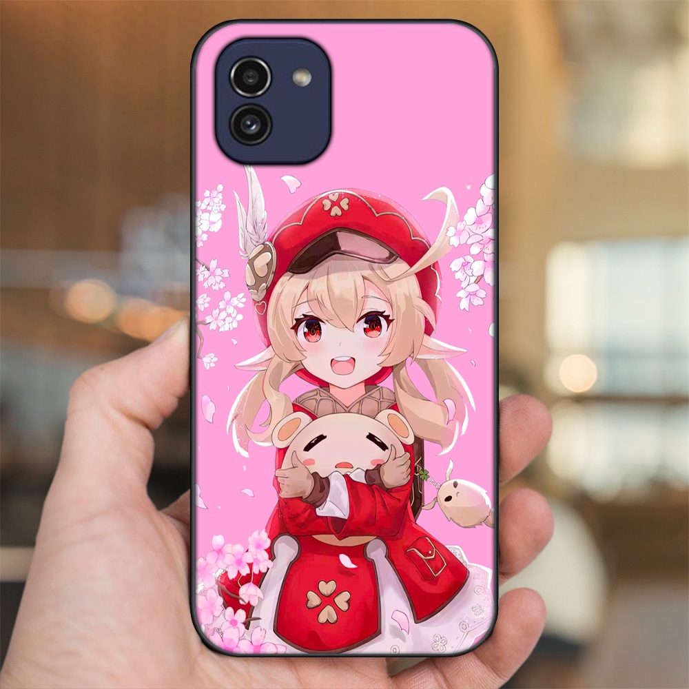 Ốp lưng Samsung A03 viền đen in hình Klee Genshin Impact