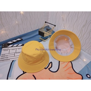Nón bucket tai bèo trơn 3 màu siêu hót, mũ tai bèo