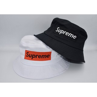 Nón bucket Supreme đen hàng cotton chất lượng