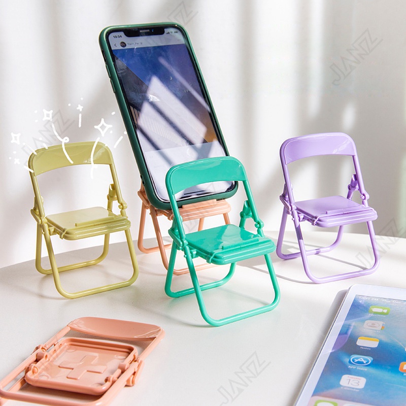 Giá đỡ điện thoại/ máy tính bảng đa năng hình chiếc ghế màu kẹo ngọt sáng tạo dễ thương