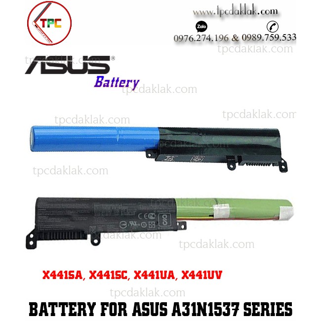 Pin Laptop Asus Vivobook A31N1537, A411U, X441SA, X441SC, X441UA, X441UV, 0B110-00420300