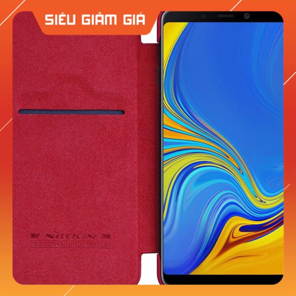 Bao da da thật Nillkin Qin cho Samsung Galaxy A9 2018 / A9 Star Pro (chống bám vân tay,chống trầy)- Hàng chính hãng