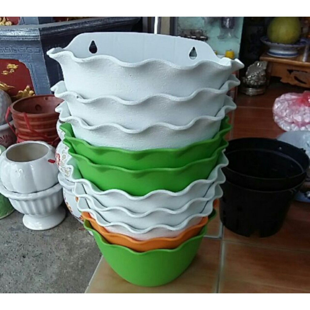 Chậu Ốp tường dài 24cm rộng 15cm