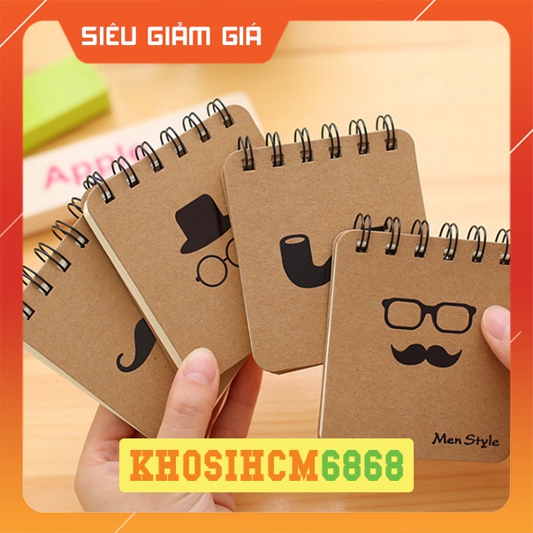Sổ tay lò xo, viết ghi chú hình râu Men Khosigiadunghcm6868