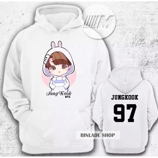 [Kèm video + hình thật] Áo hoodie Unisex BTS JungKook cực Cute - PTC015