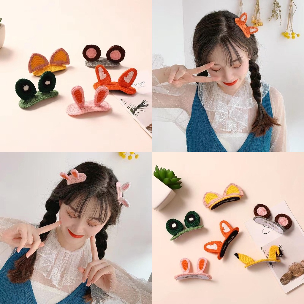 Kẹp Tóc Tai Thỏ Dễ Thương Cho Nữ