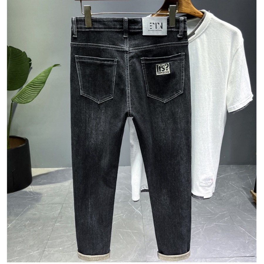 Quần Jean Nam ống xắn CHINZ Chất Bò dáng Slimfit Hàn Quốc J1007