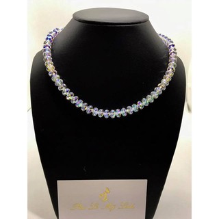 Vòng cổ pha lê Swarovski kiểu bánh cam đơn giản thanh lịch