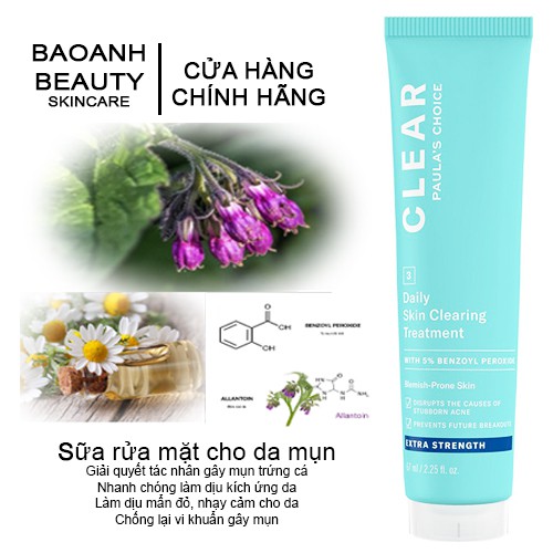 Gel Chấm Mụn Paula's Choice Clear - Regular Strength Daily Skin Clearing Treatment With 5% Benzoyl Peroxide 6110