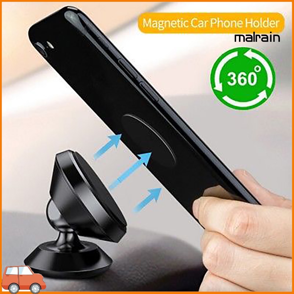 Giá Đỡ Điện Thoại Nam Châm Xoay 360 Độ Trên Xe Hơi