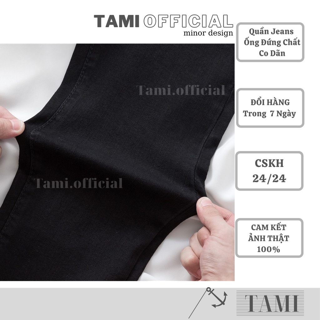Quần Jeans ỐNG ĐỨNG Co Dãn Form Chuẩn SIÊU HÁCH DÁNG Lai Tua [ Tami Official ] | BigBuy360 - bigbuy360.vn
