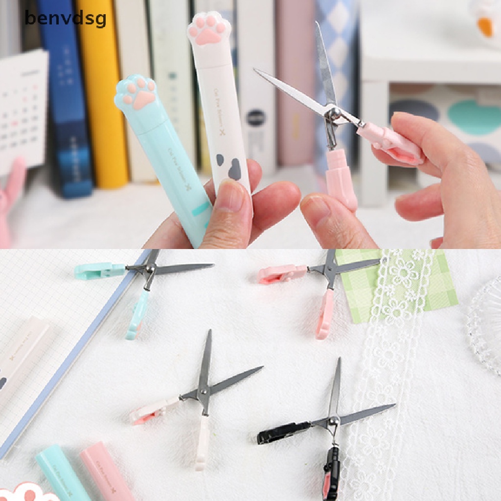 Kéo mini đa năng bằng thép không gỉ hình móng mèo dễ thương