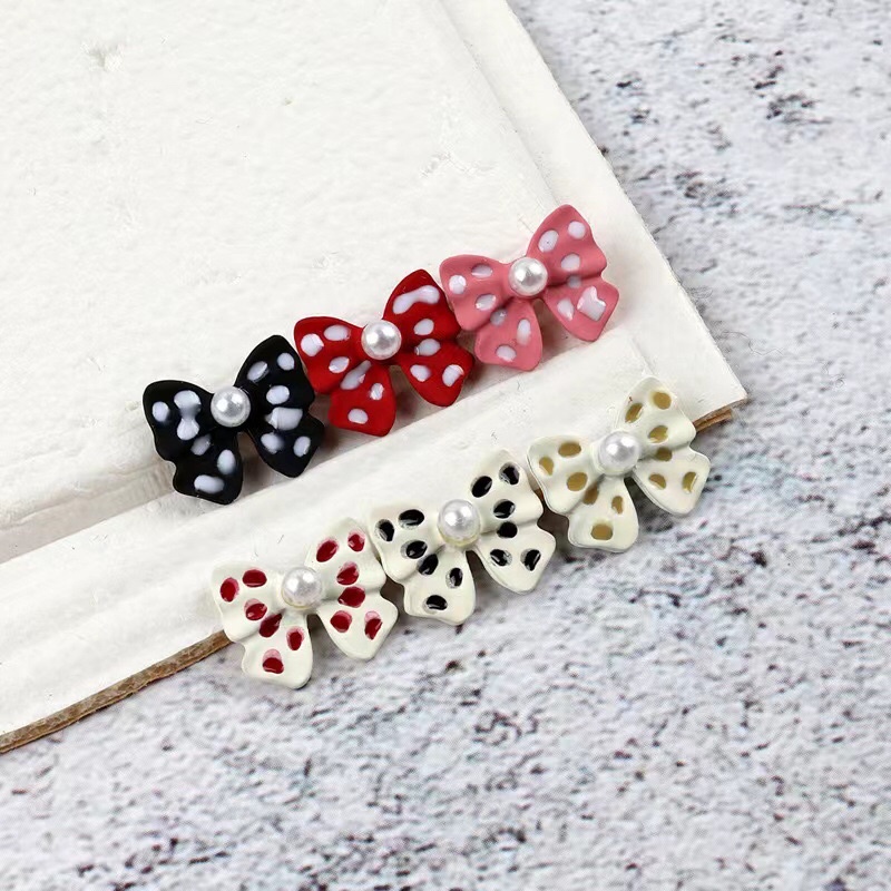 phụ kiện charm nơ gắn móng tay nail