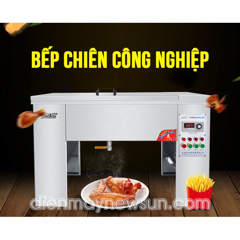 Bếp chiên, rán, nhúng khoai tây, gà rán, thực phẩm công nghiệp 50L NEWSUN - Hàng chính hãng