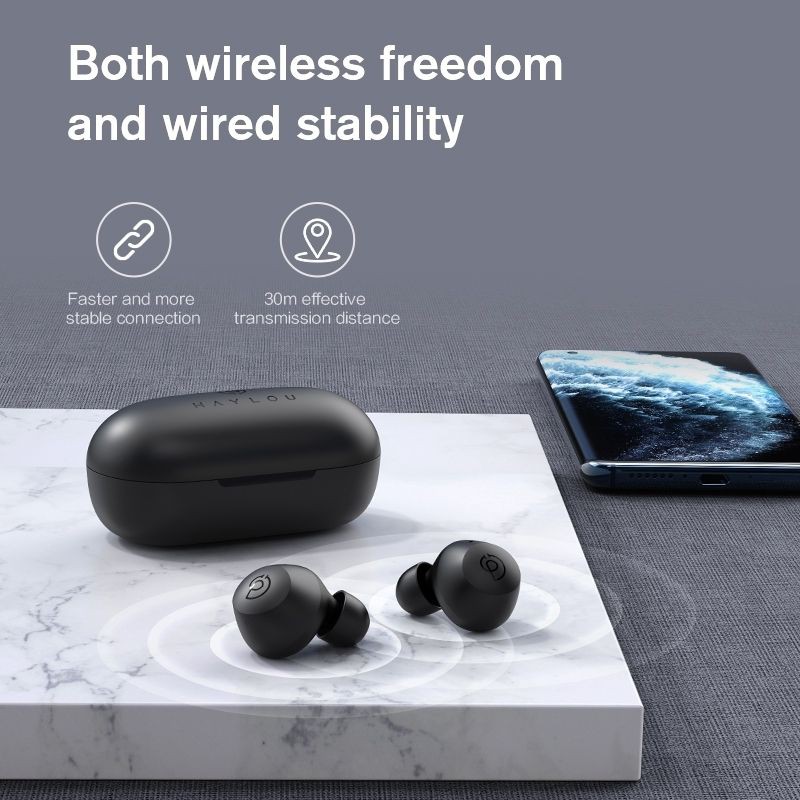 Tai nghe không dây HAYLOU T16 - chống ồn chủ động ANC -  Bluetooth 5.0 True Wireless  [Bảo hành chính hãng 6 tháng]