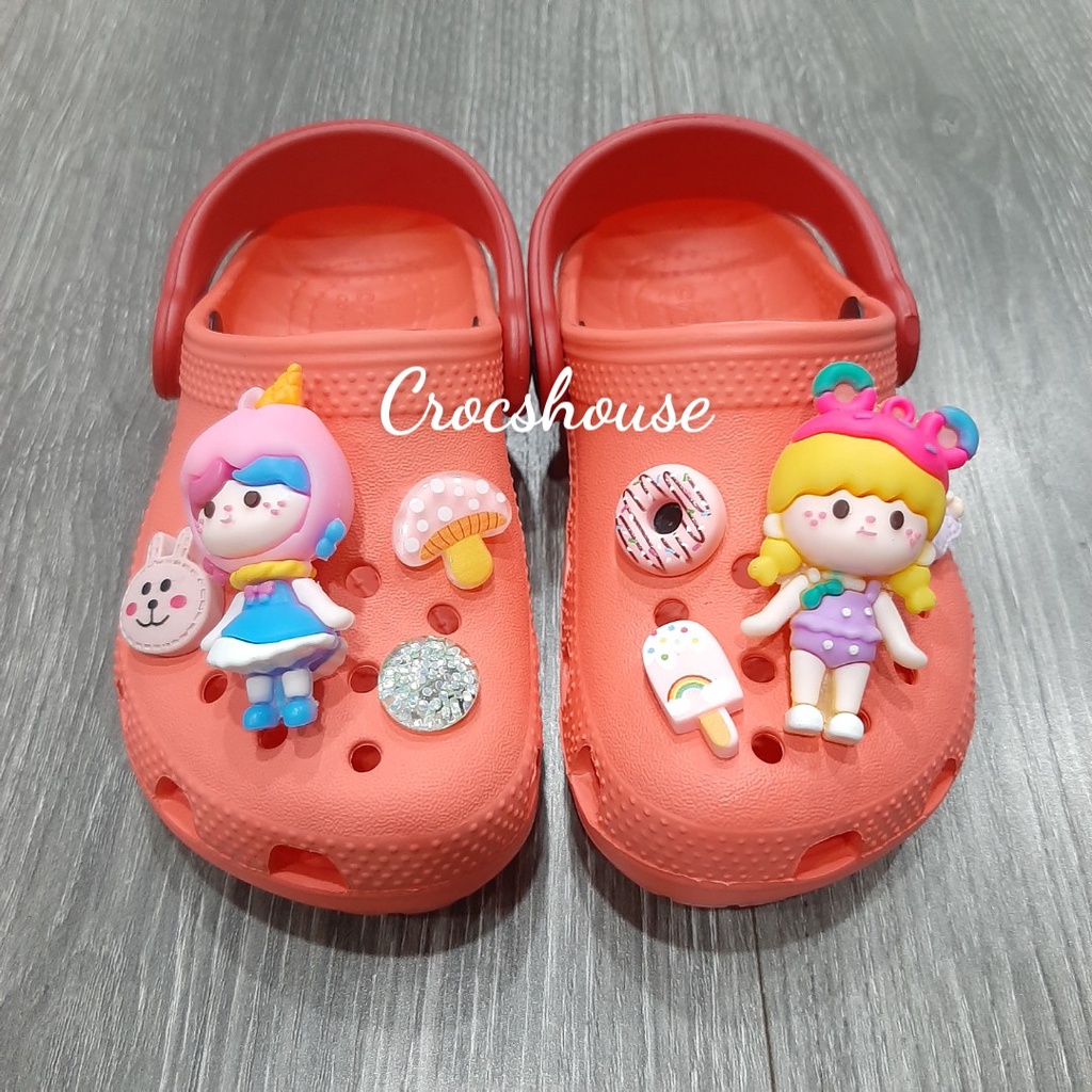 (Chính hãng) Dép sục classic trẻ em kèm combo jibbitz siêu to, sục cross bé trai bé gái dạng đúc chống trơn - Crocshouse