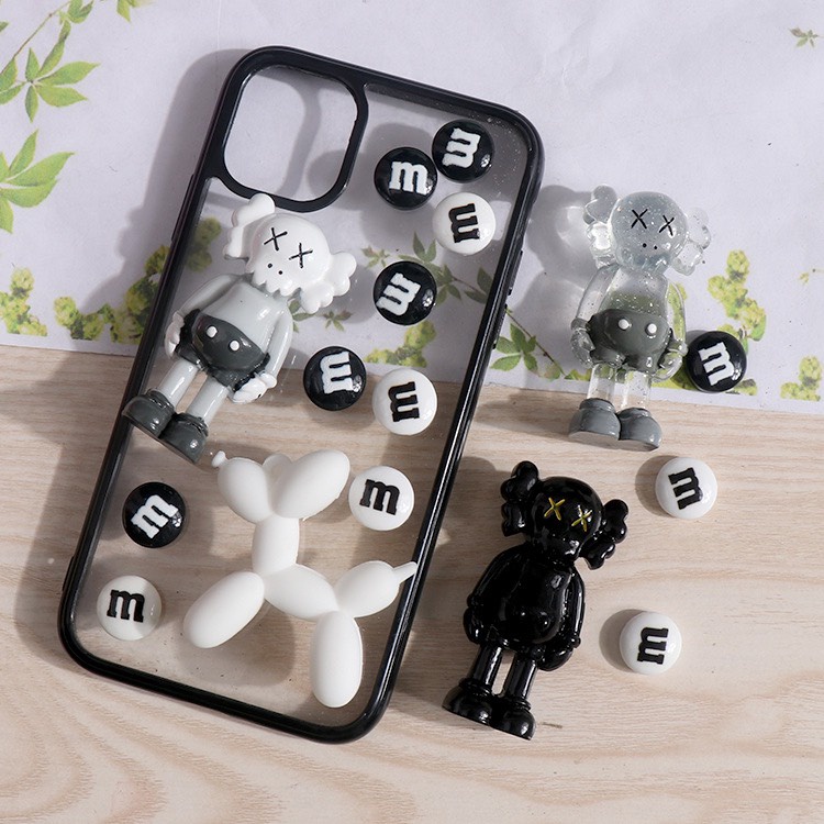 [Có sẵn] Bộ hình gắn dép lỗ Kaws dễ thương