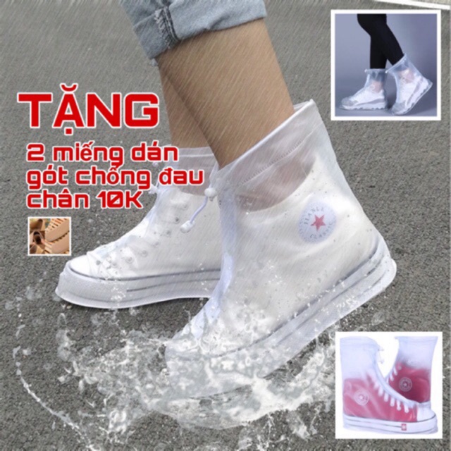 Áo Mưa Giày- bao trùm giày đi mưa OVER SHOES (hàng cao cấp + TẶNG QUÀ) AMG