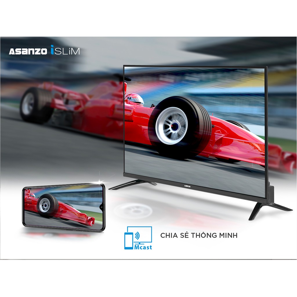 Smart Tivi Asanzo 43 inch 43SL600 Android 8.0, Full HD, Điều khiển giọng nói, DVB-T2, Wifi ,Tivi Giá Rẻ - Bảo Hành 2 Năm | BigBuy360 - bigbuy360.vn
