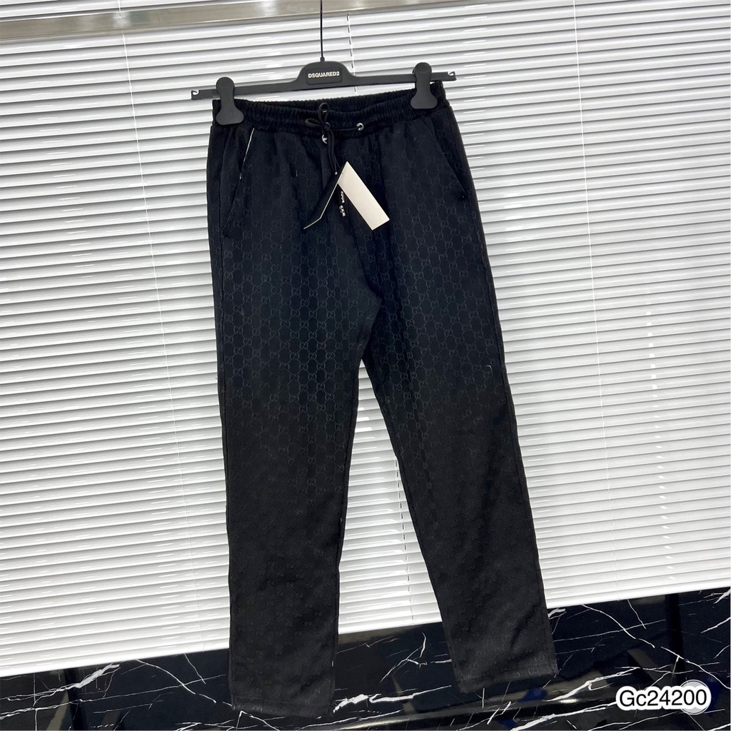 Quần Dài Nam Gu.cci Ống Xuông Cao Cấp - Quần Nỉ Dài Gc Họa Tiết Logo Chất Vải Cotton Thô Xuất Sịn DT STORE MENWEAR