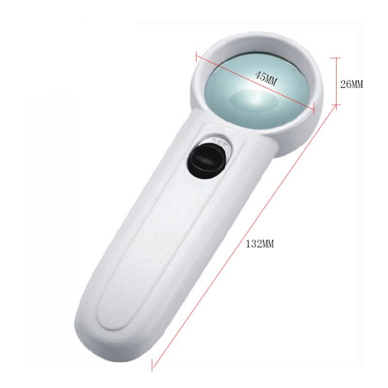 Kính Lúp Cầm Tay Aoto 15x Có 2 Đèn Led Tiện Dụng