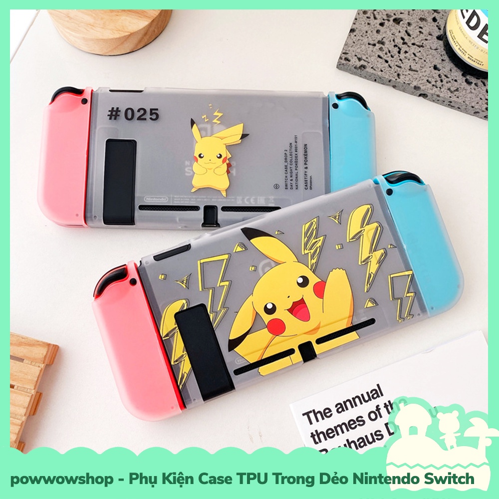 [Sẵn VN - Hỏa Tốc] Phụ Kiện Case Ốp TPU Dẻo Cho Máy Game Cầm Tay Nintendo Switch P-Thunder