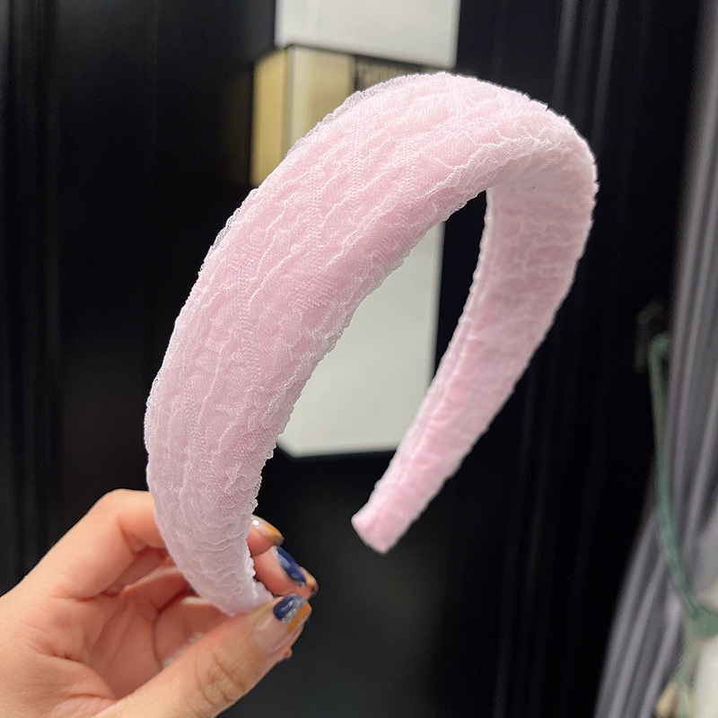 Băng Đô Rửa Mặt Bằng Xốp Lưới Màu Kẹo Phong Cách Hàn Quốc Mới Cho Nữ