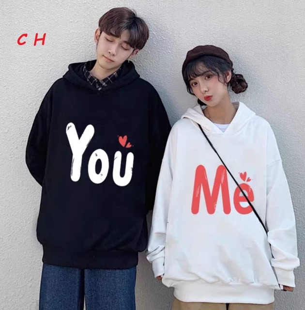 Áo đôi hoodie ME YOU CH11
