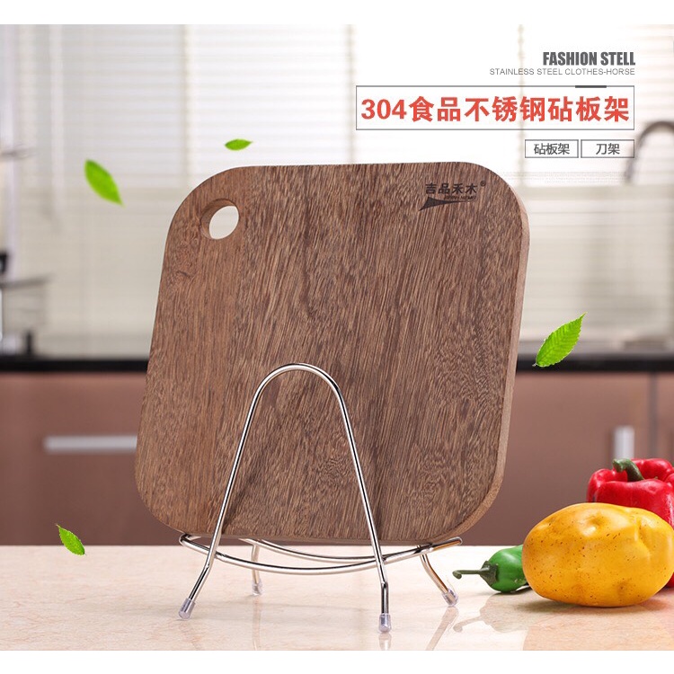 Giá để dao thớt bằng inox cổ điển tiện lợi,giá để vung xoong nồi đa năng_MC888