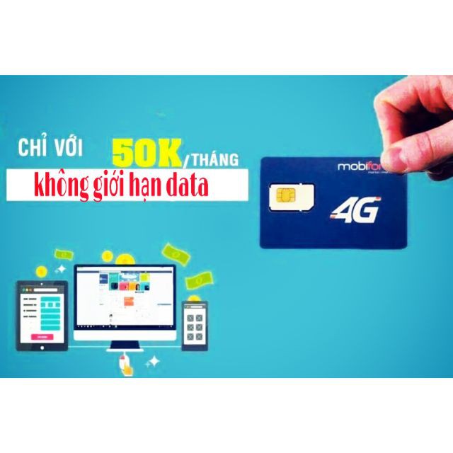 Sim 4G Mobifone BL5GT chỉ 50k mỗi tháng xem phim HD thả ga không hết dung lượng nghe gọi nhắn tin bình thường