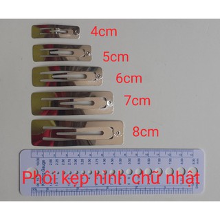Phôi kẹp tóc hình chữ nhật