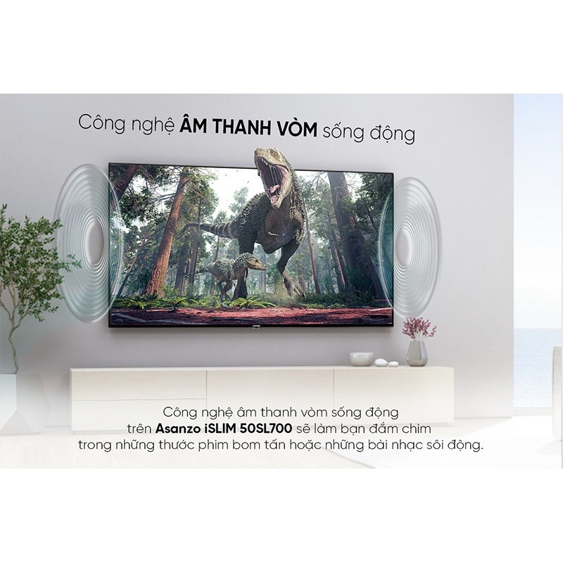 Smart Tivi iSlim 4k Asanzo 50SL700 giá tốt