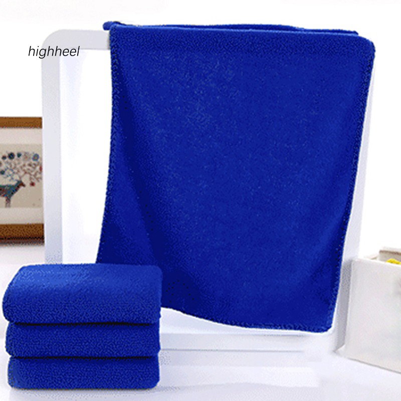 【HHEL】Bathroom Kitchen Supplies Car Wash Microfiber Towel Hand Face Shower Washcloth