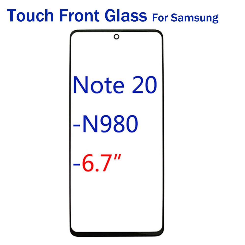Dành Cho Samsung Galaxy Note 20 Ultra N985 N985F Mặt Trước Cảm Ứng Màn Hình LCD Bên Ngoài Nắp Kính T