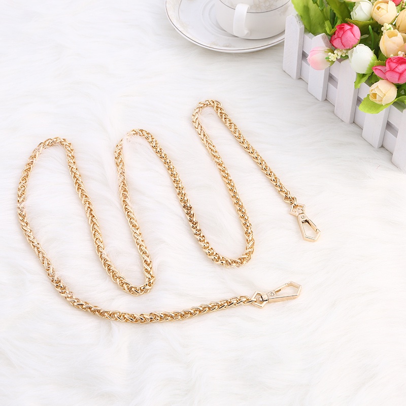 Dây Xích Túi Xách Đeo Vai Chất Liệu Kim Loại Cao Cấp Không Phai Màu Có Thể Tháo Rời 120cm Cho Nữ