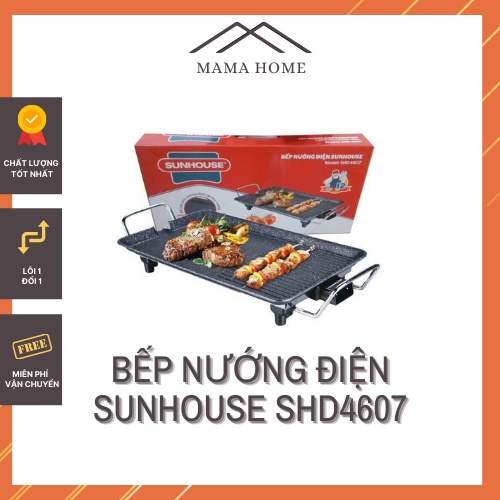 Bếp nướng điện SUNHOUSE SHD4607, Bếp nướng Sunhouse SHD4607 không khói cao cấp tốc độ nướng nhanh, t