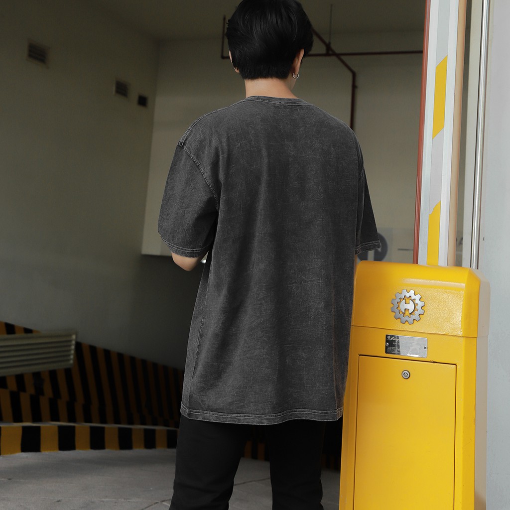 Áo Thun Washed Logo Three Hundred Phản Quang