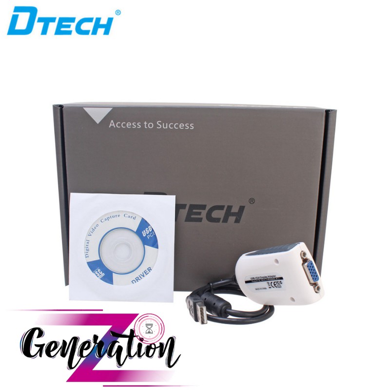 Cáp chuyển USB ra VGA DTECH (DT6510)