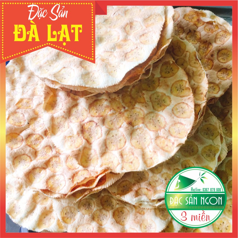 Bánh Tráng Chuối Nướng Đà Lạt 1 Bịch 5 Cái - BC01 - Có Giấy Tờ An Toàn Vệ Sinh