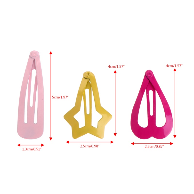 Set 6 Kẹp Tóc Màu Sắc Thời Trang Cho Nữ