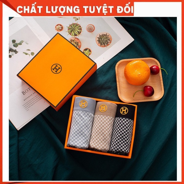 Hộp 3 Quần Sịp Đùi Nam Cao Cấp Quần Lót Nam Đùi Co Giãn siêu thoáng mát