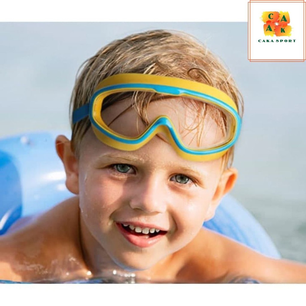 Kính bơi trẻ em 🏊‍♀️𝑪𝒐́ 𝑺𝒂̆̃𝒏🏊‍♀️|Góc nhìn siêu rộng 230º có doăng cao su An toàn| Phủ lớp bảo vệ chống tia UV