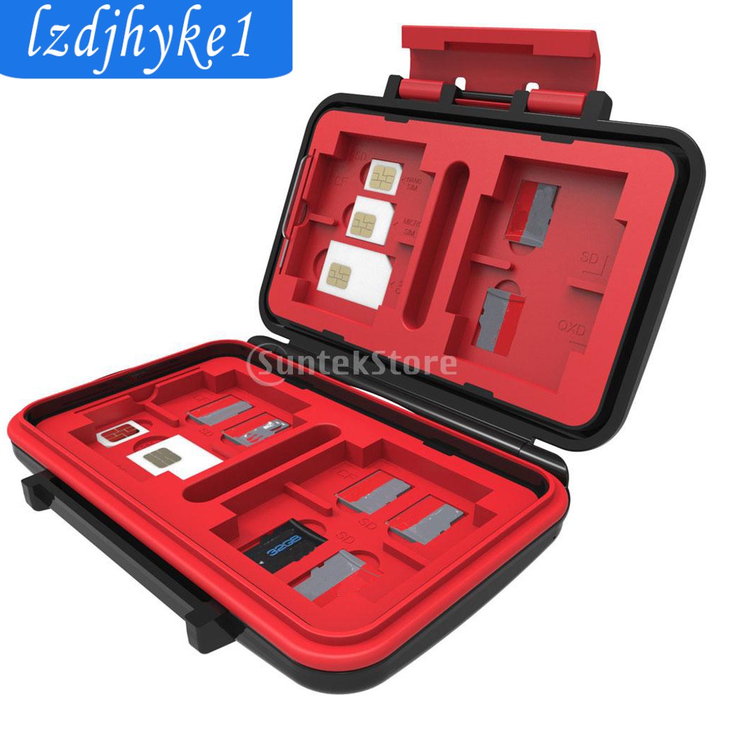 Hộp đựng thẻ nhớ SD XQD CF TF bảo vệ chống nước tiện lợi