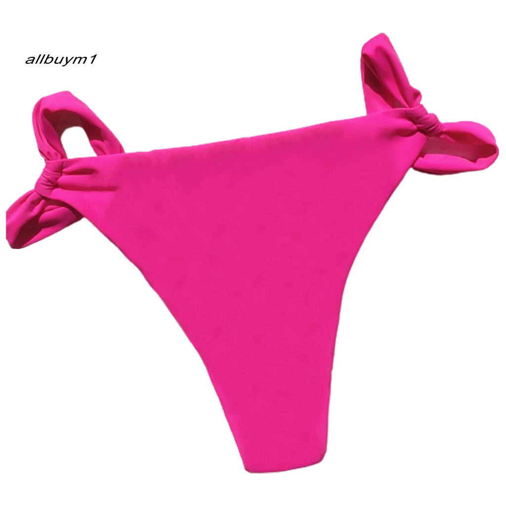 Bộ Đồ Bơi Bikini Hai Mảnh Tam Giác Có Đệm Nâng Ngực Dây Buộc Điều Chỉnh Được Dành Cho Nữ