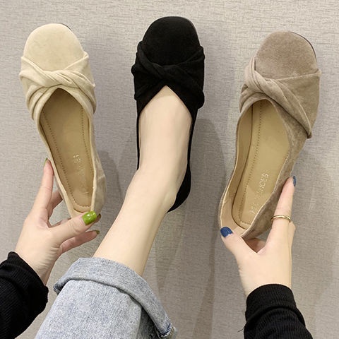 Doudou Giày Lười Đế Bệt Phong Cách Hàn Quốc Thời Trang Mùa Xuân Dành Cho Nữ S 2022