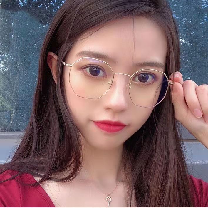 Mắt Kính Gọng Tròn Lớn Chống Tia Bức Xạ Thời Trang
