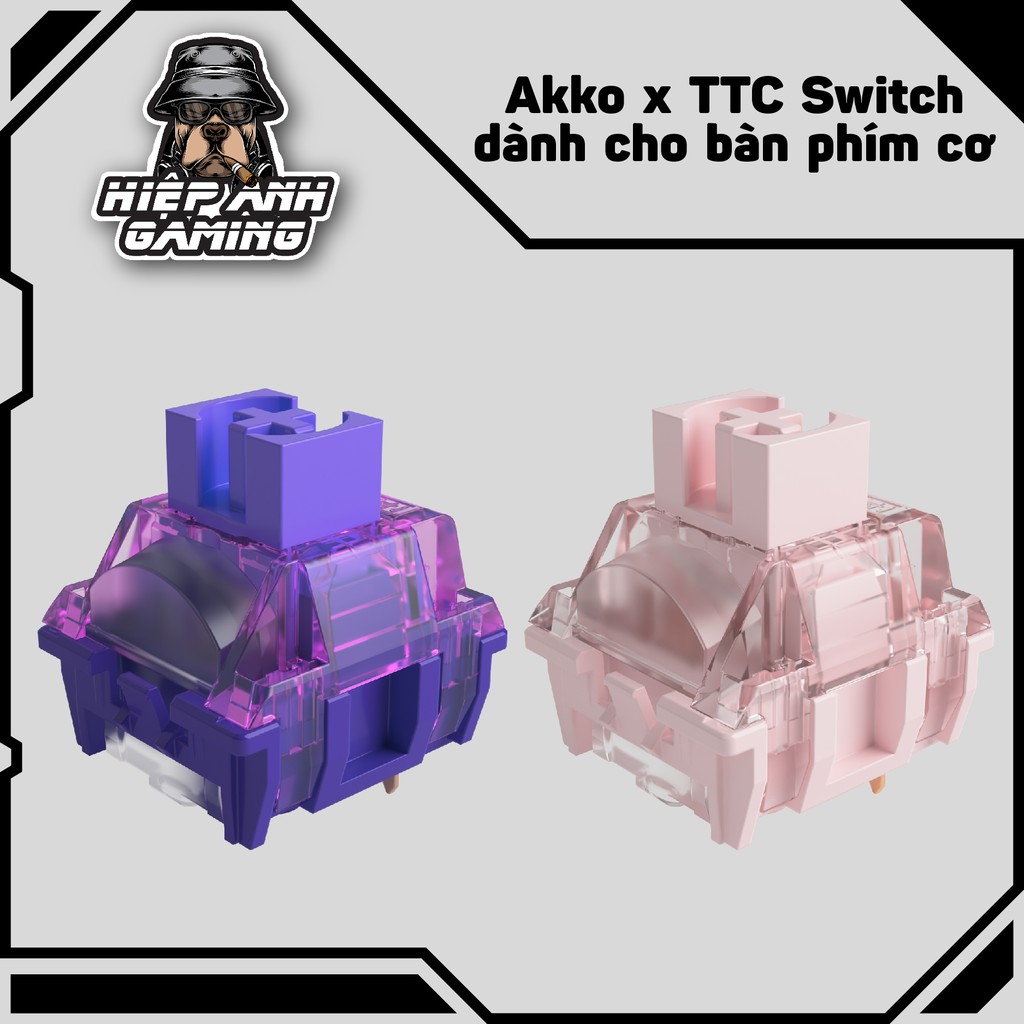 Bộ switch bàn phím cơ AKKO X TTC Switch - Demon & Princess | Chính hãng Akko Việt Nam