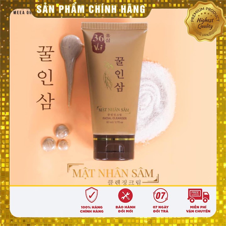 [Chính Hãng] sữa rửa mặt mật nhân sâm MEEA 36 vị