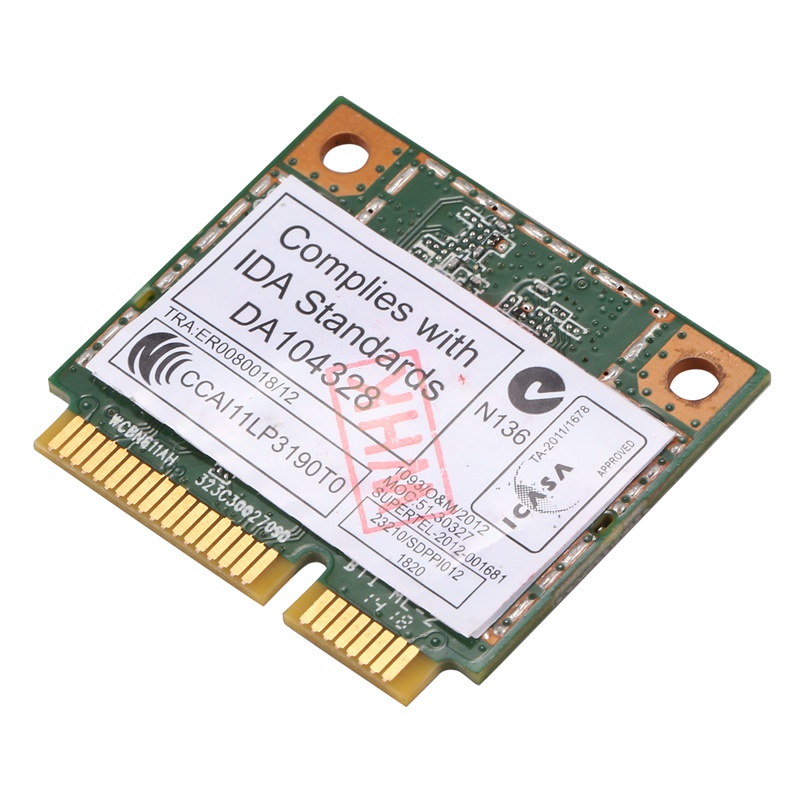 Ar5b22 2.4 '5GHz Thẻ Wifi băng tần kép 802.11Ac Bluetooth 4.0 Thẻ WLAN không dây cho Lenovo Y400 Y500 Y410P S215 U330 U430