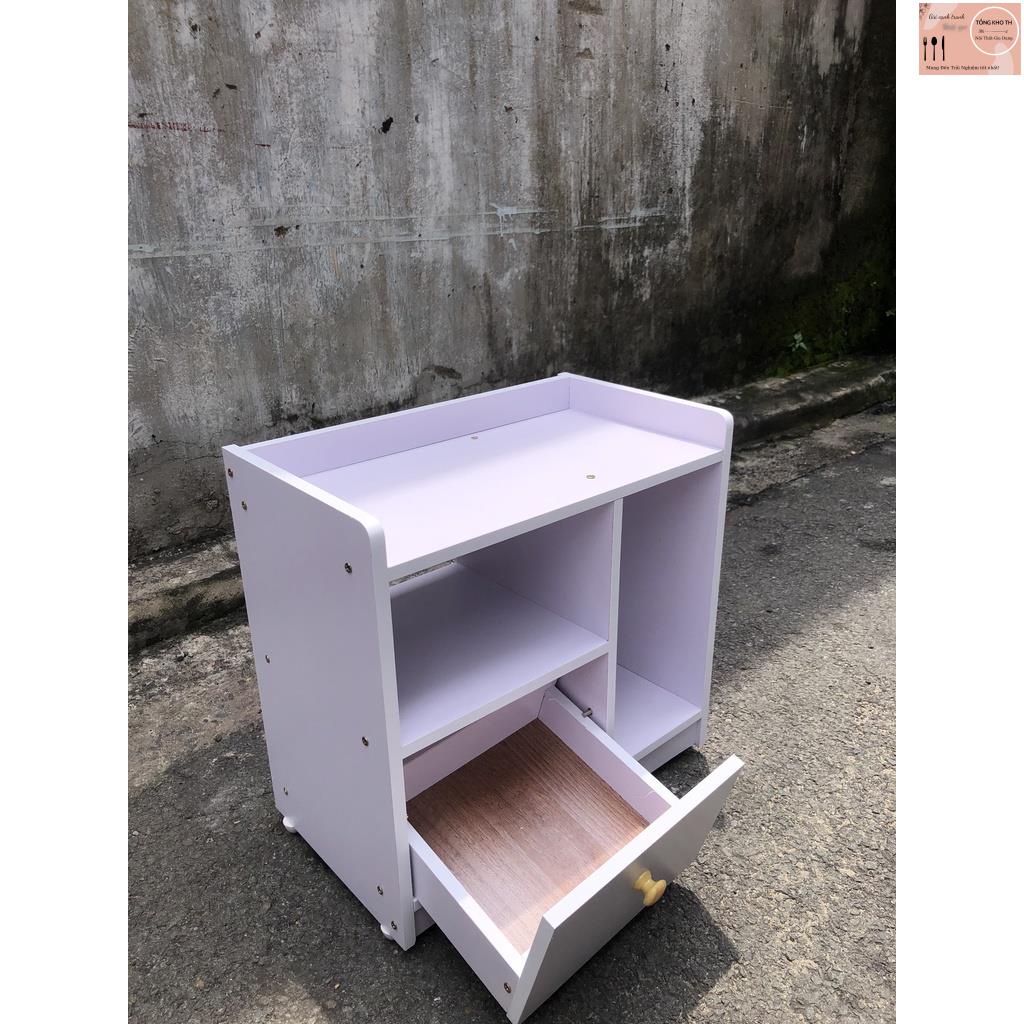 Tủ Để Đầu Giường - Kệ Đầu Giường Gỗ MDF Cao Cấp Màu TrắngFREESHIP